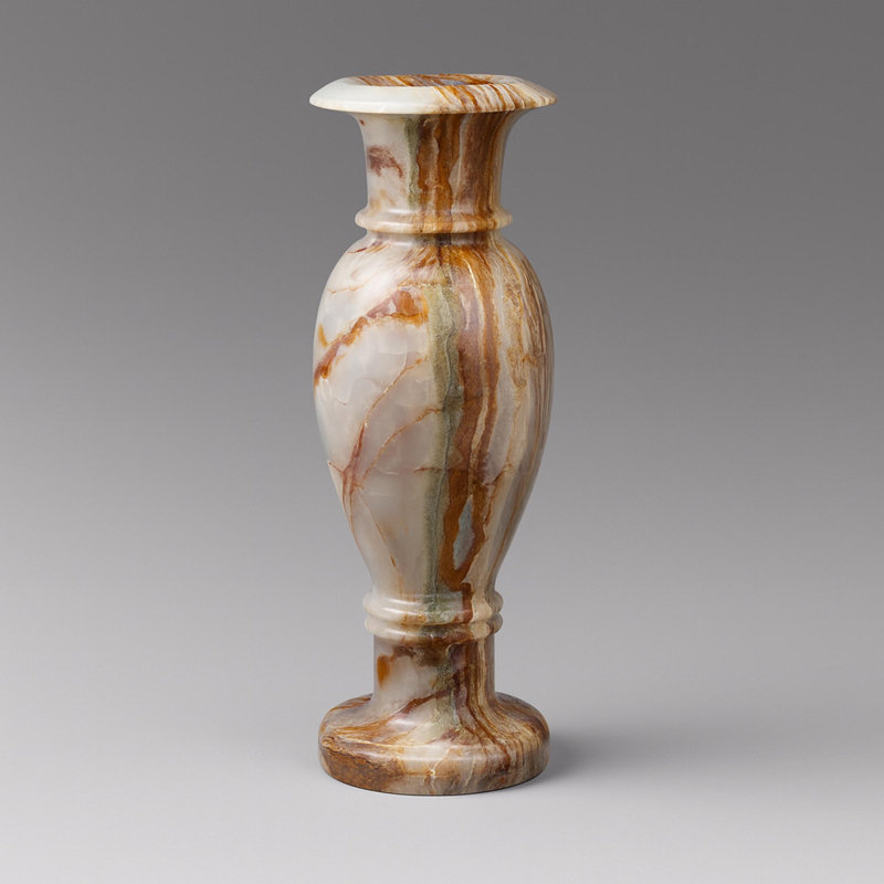 Banded Onyx Vase Pair 1
