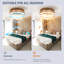 Ventilateur de plafond tressé 21 po Bohemian, télécommande silencieuse avec fonction de minuterie, température de couleur réglable, convient à la chambre à coucher et au salon
