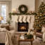 Bas de Noël en fausse fourrure