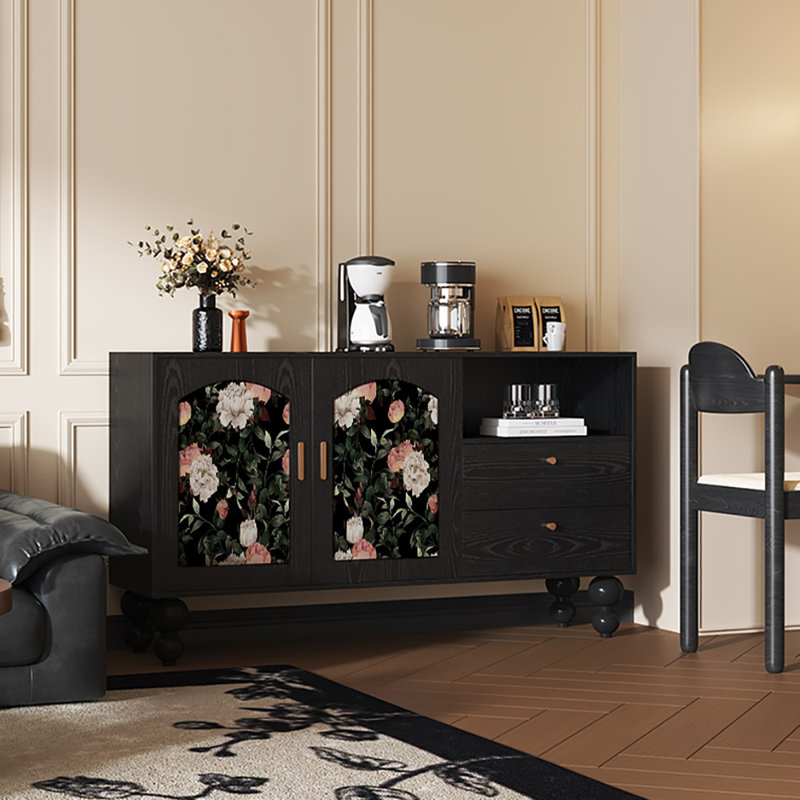 59.1'' Multi-functional Sideboard Buffet, Black
