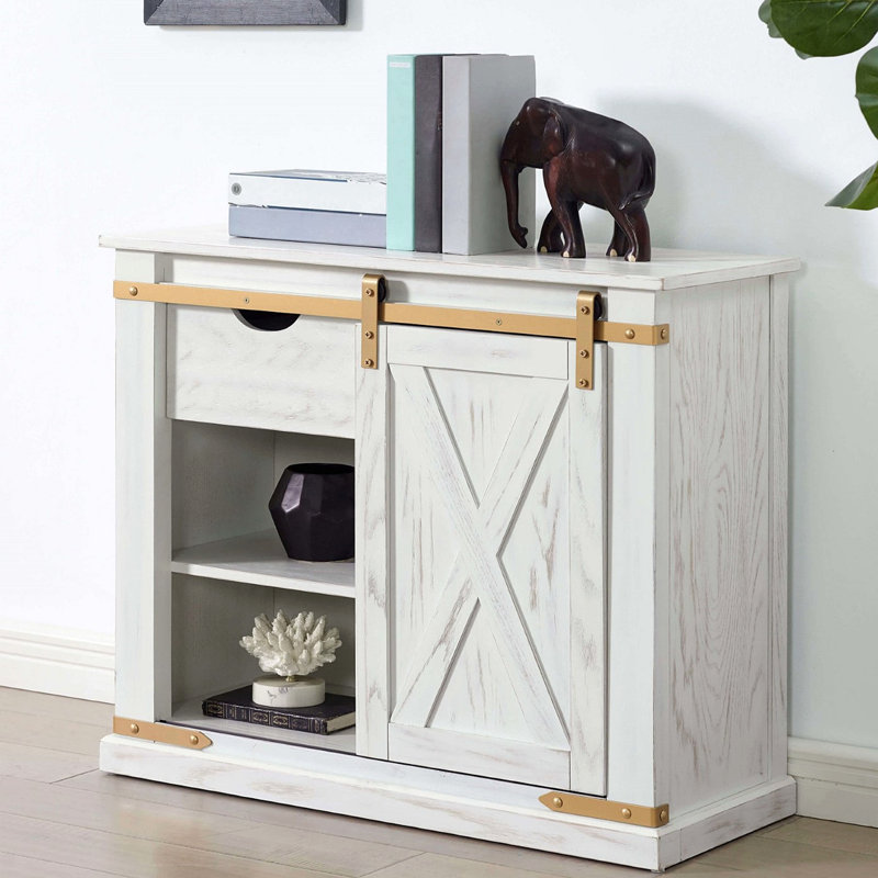 Console de salon / tiroir de style rustique 1 pièce Accents