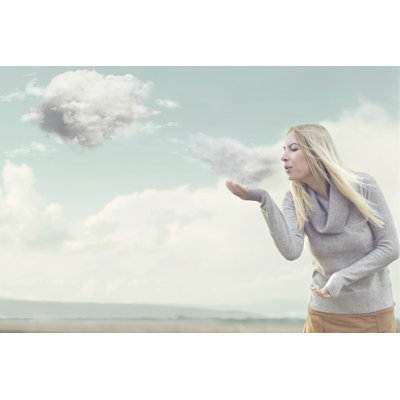 Woman With Powers - Wrapped Canvas Print