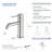 Single Handle Bathroom Sink Faucet with Pop Up Drain-115715132