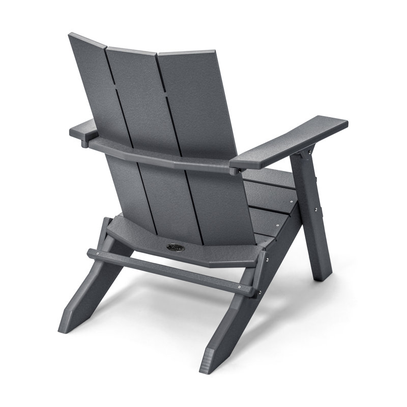 Chaise Adirondack pliante Birds Choice Stanton, gris