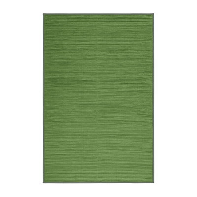 Tapis vert uni lavable à la machine