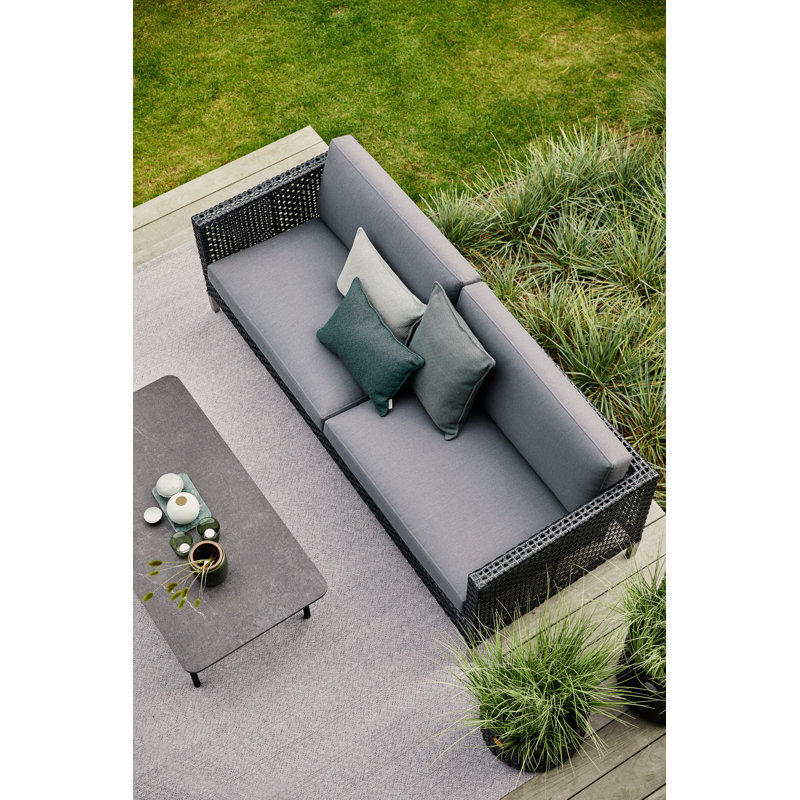 Twist Outdoor Coffee Table, Lava Gray/Fossil Black