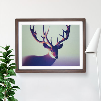 Delicious Stag Deer - Single Picture Frame Print