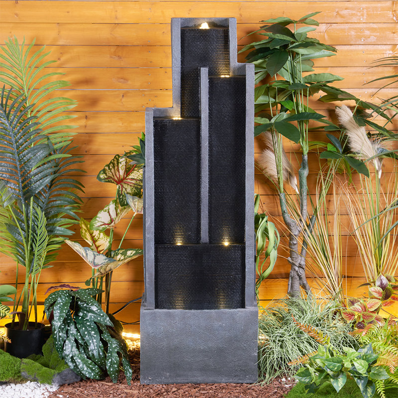 Handcrafted Floor Fountain with Lights