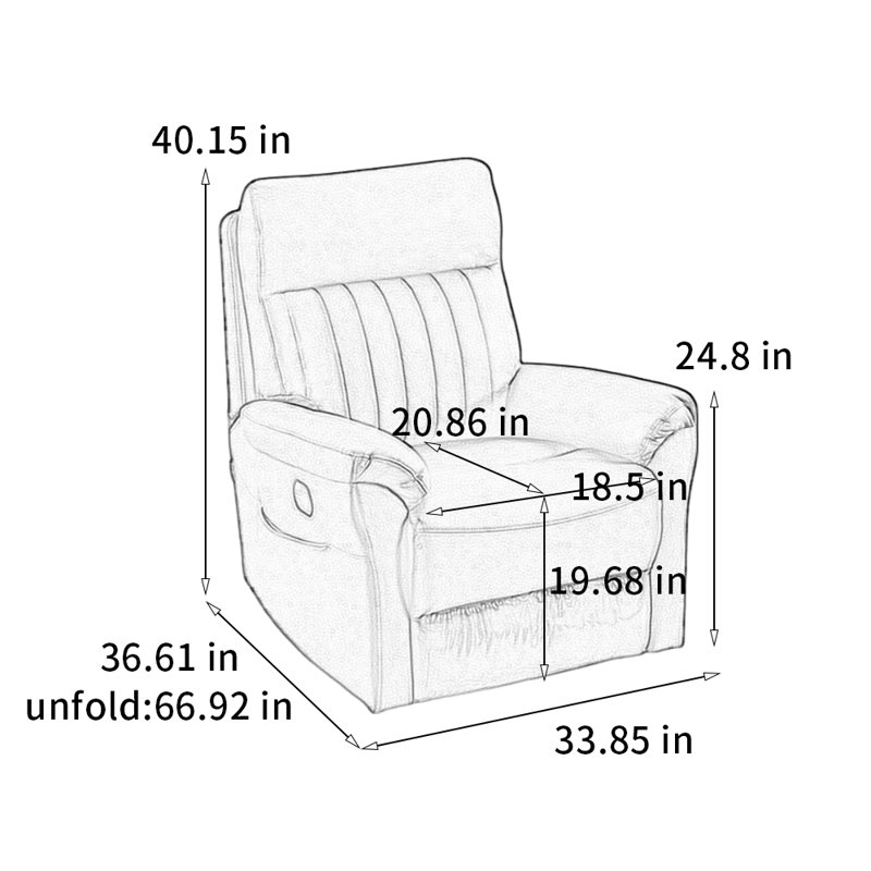 Fauteuil inclinable confortable et polyvalent