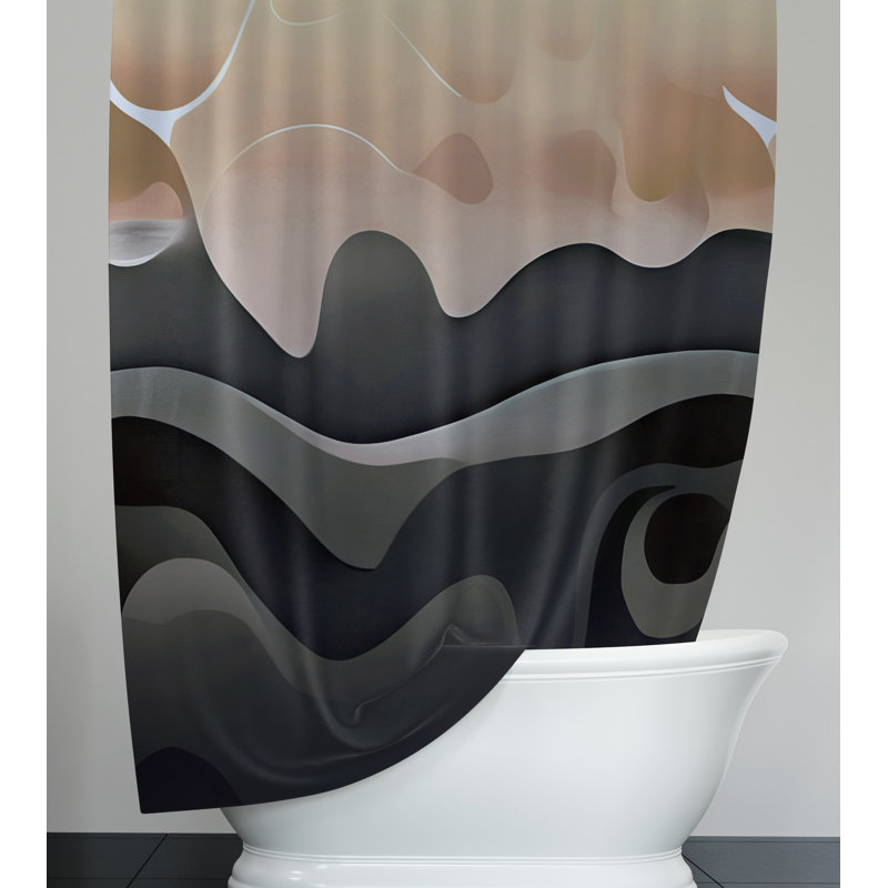Rideau de douche Creo Abstract, H 72 po x l 70 po