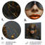 Or et noir Tribal Godness Queen II - mode, art mural en métal-144274335
