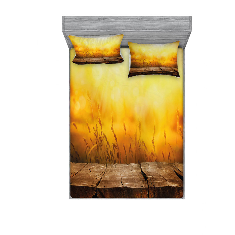 Microfiber Sheet Set, Queen Sheet Set with Fitted Sheet