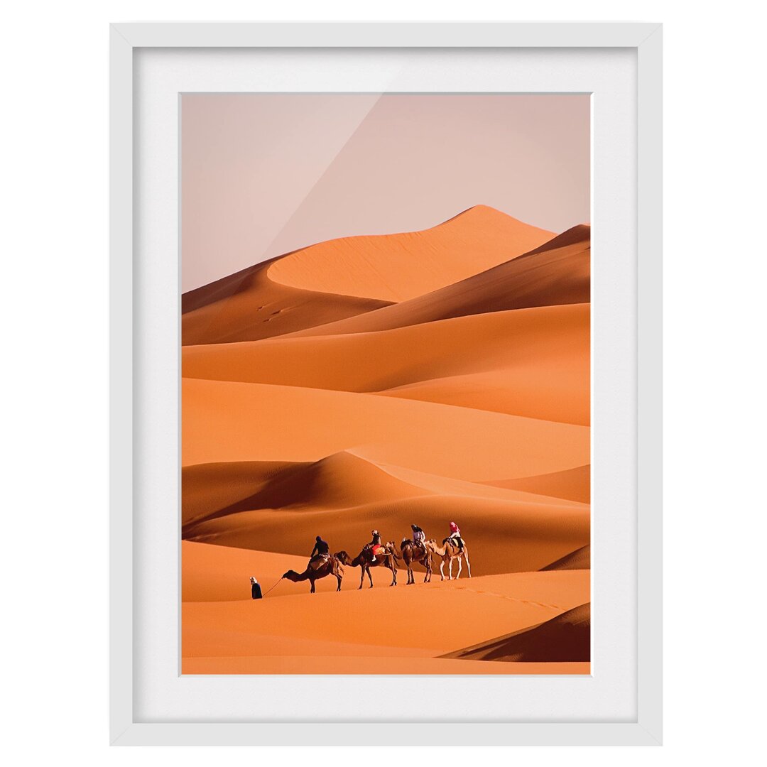 Gerahmtes Papierbild Namib Desert