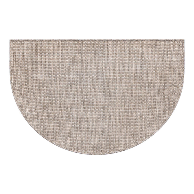 Tapis beige Bembry, Demi-cercle 3 pi 1 po x 6 pi 1 po