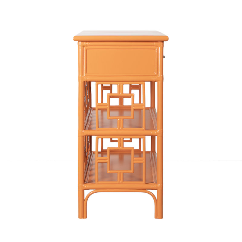 Sobe End Table, Citrus Orange