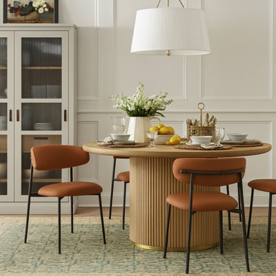 Chaise de salle à manger rembourrée Lupita
