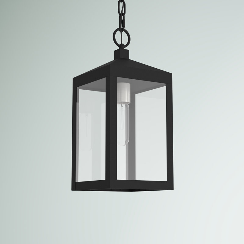 Inniss Outdoor Hanging Lantern, Black