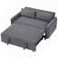 Canapé-lit convertible 57,48 po, causeuse moderne 2 places avec ports USB et coussins-779120372