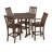 POLYWOOD Vineyard 5-Piece Round Bar Set-29563489