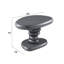Table de bout sculpturale moderne gris ultrabrillant