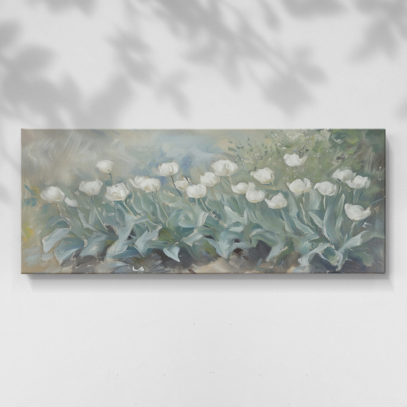 Botanical Series-Cccxx - Toile tendue avec châssis - Prêt à être accroché, H 20 po x l 50 po