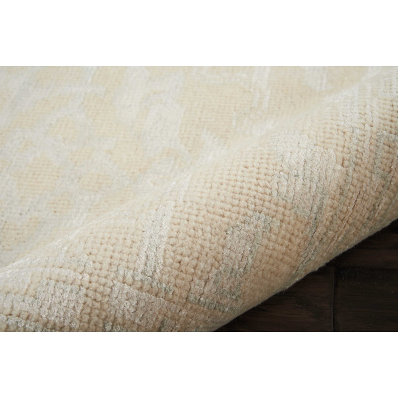 Tapis ivoire noué à la main Colman, Rectangle 2 pi 3 po x 3 pi
