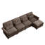 Canapé modulable 4 places avec 1 pouf-1321494449