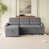 Tissu gris foncé est en rupture de stock
