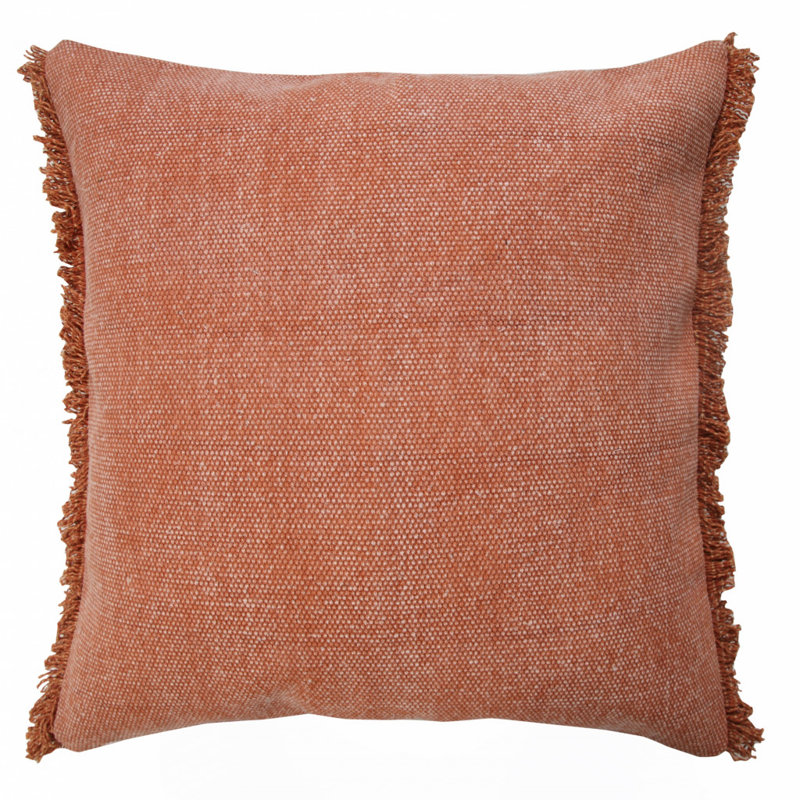 Housse et insert de coussin carré 100% coton , Argile Adobe