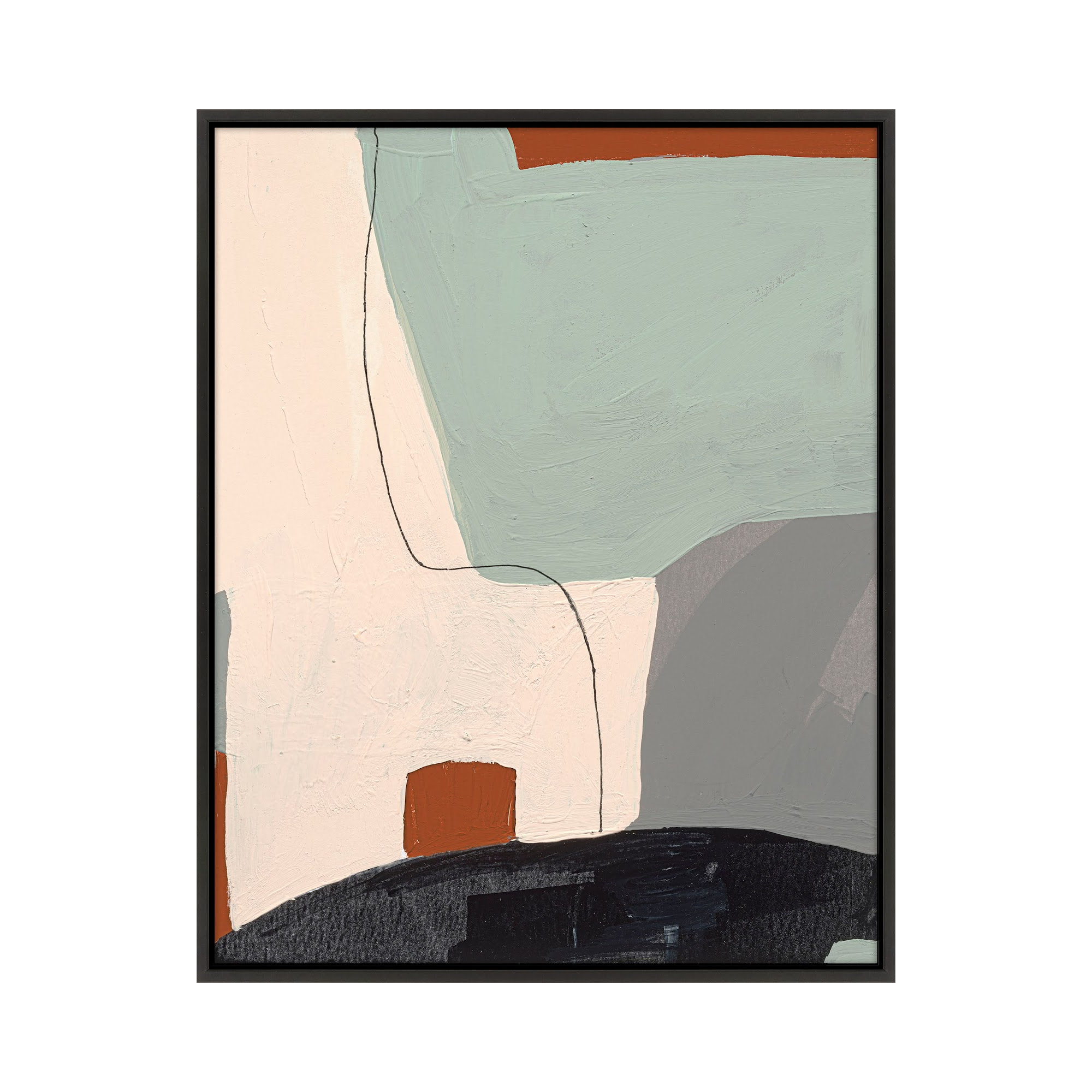 Dreamscape 3 by Andrea Stokes, Black Framed, 30" H x 24" W x 1.38" D