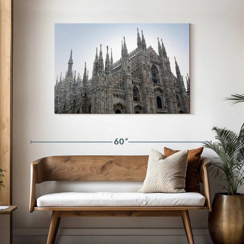 Ravi, cathédrale de Milan, H 30 po x l 45 po