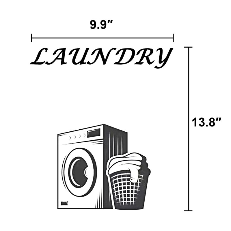 Laundry Plaque Wall Decal