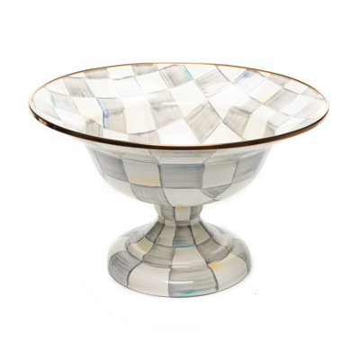 Sterling Check Large Compote