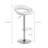Molter Swivel Upholstered Adjustable Height Counter Stool with Metal Frame-972535127