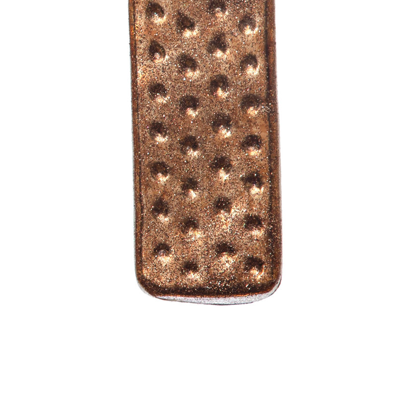 Ornement en verre peint à la main en forme de sandwich glacé avec paillettes