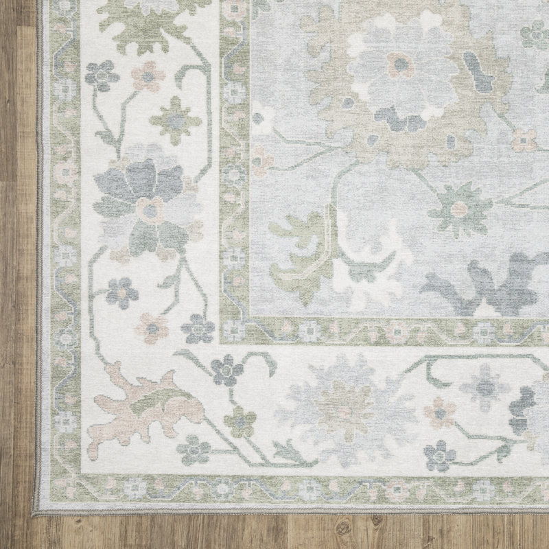 Tapis à poils plats lavables Kugler, Rectangle 9 pi 10 po x 12 pi