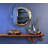 Aluminium Round Wall Mirror with Shelves