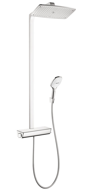 Raindance Select 360 Shower System 42" with Dual Shower Head, Chrome/White