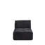 Méridienne simple à mémoire de forme compressée en velours côtelé pour salon, pour animaux de compagnie, sans assemblage, mobile, rembourrage élevé, personnalisable, noir noir, expérience confortable-520950970
