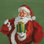 «Holiday Santa I» par Janelle Penner - reproduction sur toile tendue