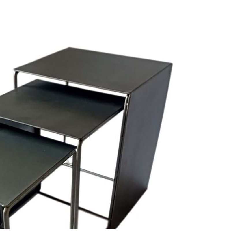 Cunegunda Grey 3-Piece Rectangular Nesting Table