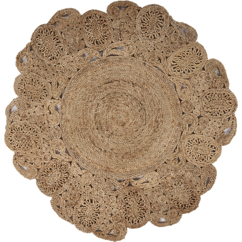 Klara Hand Braided Indoor Rug, Round 4'