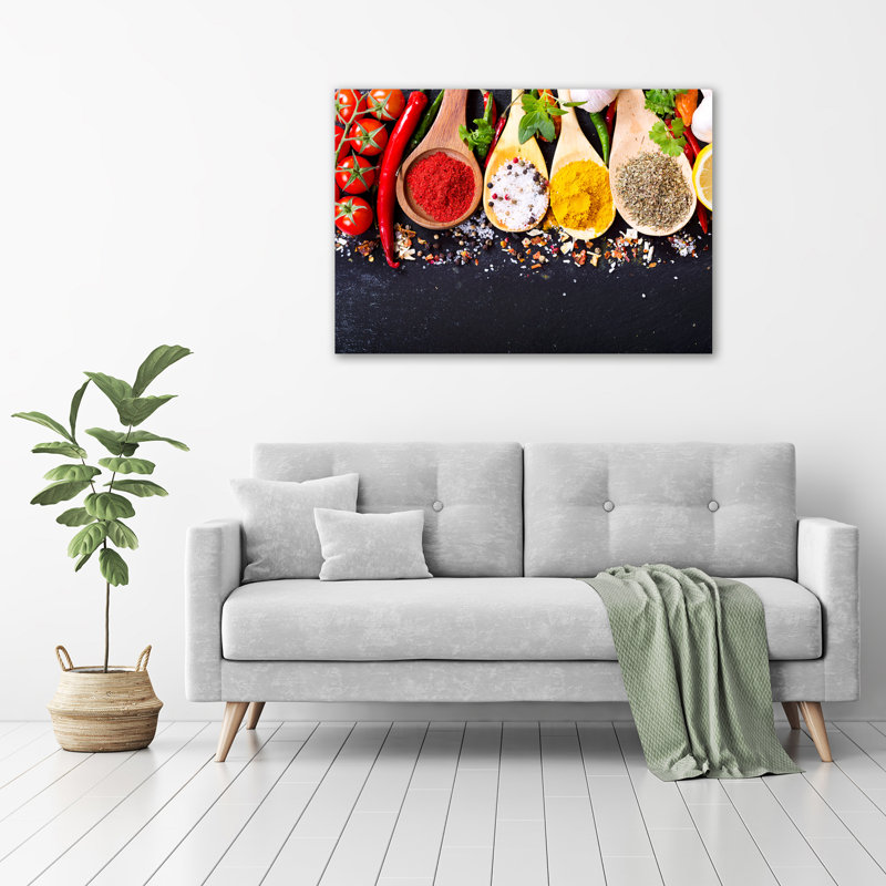 Mix Of Spices - Unframed Art Prints on Glass