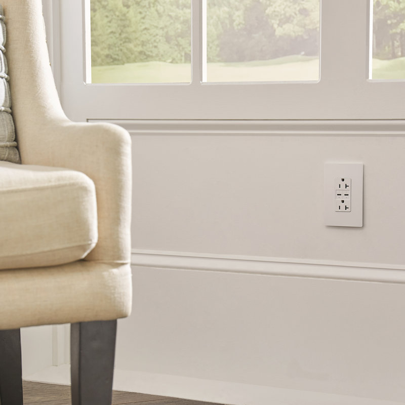 20 Amp Commercial Grade Tamper-resistant Ultra-fast Plus Power Delivery Usb Type C/c Outlet, White