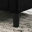 Black Velvet Armchair, 27.5", Square Arms, Full Foam Seat Cushion Comfy Feel 16.14" Height, Back