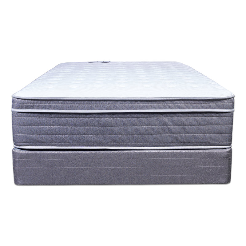 Matelas hybride moelleux et sommier Rech 13 po, Profil bas, Très grand