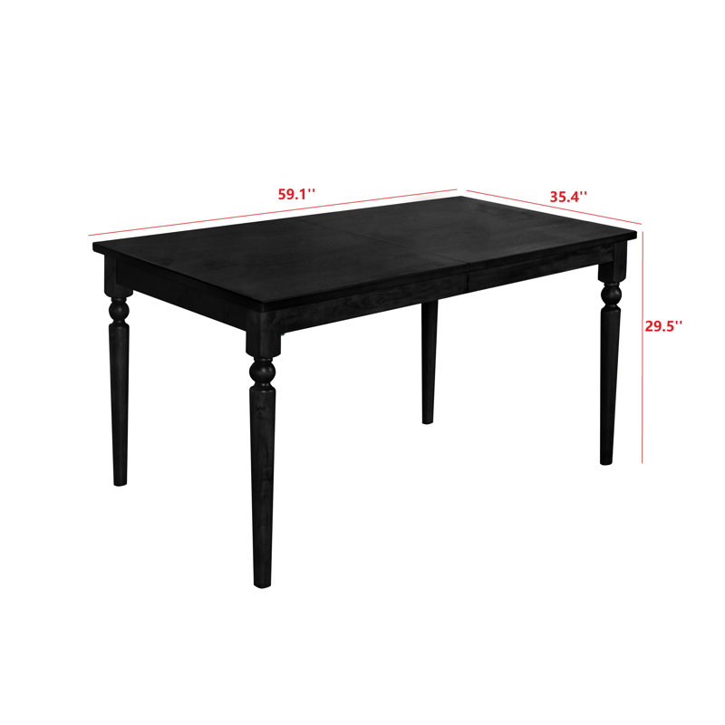 Table de salle à manger Archuleta, Noir