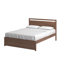 Luling Wood Finish Panel Platform Bed - Cutout Panel Headboard, Black, Queen-104468975