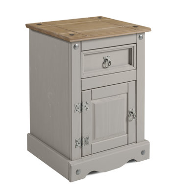 Bridewell 45cm W Solid Wood Bedside Table