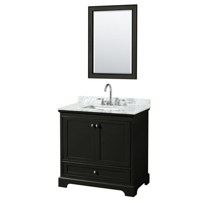 Deborah 36'' Single Bathroom Vanity with Marble Top